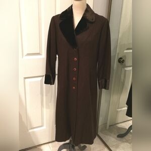 Vintage wool coat women size S-M